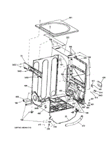 Cabinet parts for Ge Dryer GFDS170GH0WW from AppliancePartsPros.com