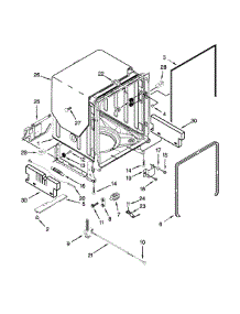 Tub And Frame Parts parts for Kenmore Dishwasher 665.13979K015 (66513979K015, 665 13979K015) from AppliancePartsPros.com