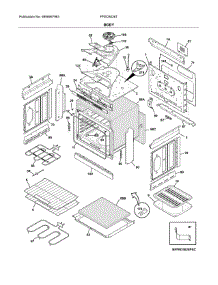 Body parts for Frigidaire Range FFED3026TBB from AppliancePartsPros.com