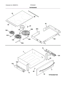 Top / Drawer parts for Frigidaire Range FFES3026TSB from AppliancePartsPros.com