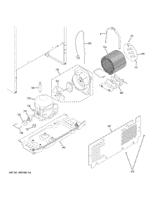 Machine Compartment parts for Ge Refrigerator GTE16DTHMRBB from AppliancePartsPros.com
