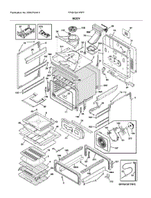 Body parts for Frigidaire Range FPGH3077RFF from AppliancePartsPros.com