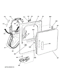 Front Panel & Door parts for Ge Dryer GTDX185GD2CC from AppliancePartsPros.com