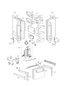 Door Parts parts for Lg Refrigerator LFXS24623B/00 from AppliancePartsPros.com
