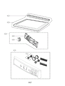 Contorl Panel Parts parts for Kenmore Dryer 796.81962710 (79681962710, 796 81962710) from AppliancePartsPros.com