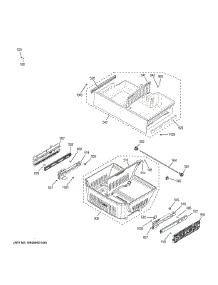 Freezer Shelves parts for Ge Refrigerator DFE28JELDDS from AppliancePartsPros.com
