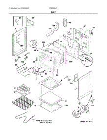 Body parts for Frigidaire Range FFEF3054TBB from AppliancePartsPros.com
