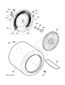Drum parts for Ge Dryer GTDX180ED1WW from AppliancePartsPros.com