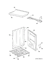 Cabinet & Top Panel parts for Ge Dryer GTDX185GD1CC from AppliancePartsPros.com