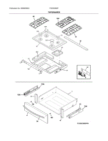 Top / Drawer parts for Frigidaire Range FGDS3065PFR from AppliancePartsPros.com