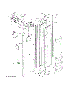 Freezer Door parts for Ge Refrigerator ZISB420DKC from AppliancePartsPros.com