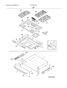 Top parts for Frigidaire Range FFGS3025PSK from AppliancePartsPros.com