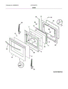 Door parts for Frigidaire Range LFEF3054TFC from AppliancePartsPros.com