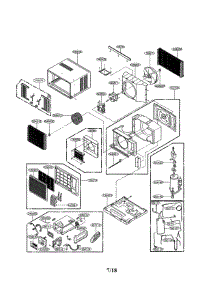 Parts for LG LW8016HR/00 Room Air Conditioner - AppliancePartsPros.com