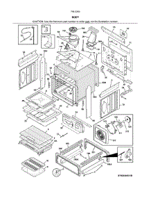 Body parts for Kenmore Range 790.3263931B (7903263931B, 790 3263931B) from AppliancePartsPros.com