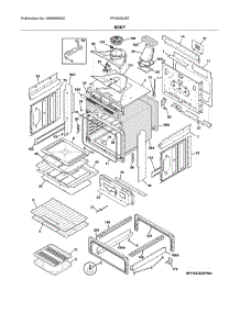 Body parts for Frigidaire Range FFGS3026TWA from AppliancePartsPros.com