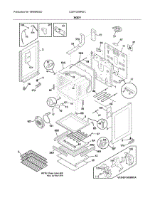 Body parts for Frigidaire Range CGEF3058RWC from AppliancePartsPros.com