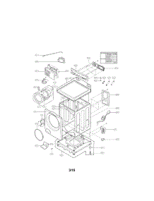 Control Panel Parts parts for Lg Washer WM3170CW/00 from AppliancePartsPros.com