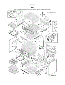 Body parts for Kenmore Range 790.78153413 (79078153413, 790 78153413) from AppliancePartsPros.com