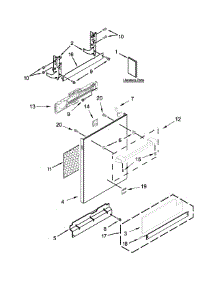 Door Panel Parts parts for Kenmore Dishwasher 665.14703N510 (66514703N510, 665 14703N510) from AppliancePartsPros.com
