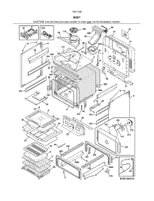 Body parts for Kenmore Range 790.72583517 (79072583517, 790 72583517) from AppliancePartsPros.com