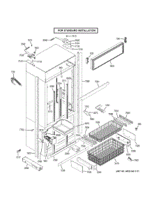 Cabinet - Standard parts for Ge Refrigerator ZIP360NHC from AppliancePartsPros.com