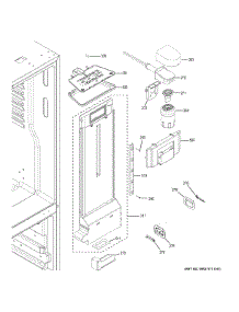 Fresh Food Section parts for Ge Refrigerator GFE24JSKFFSS from AppliancePartsPros.com