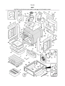Body parts for Kenmore Range 790.32632319 (79032632319, 790 32632319) from AppliancePartsPros.com