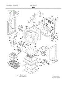 Body parts for Frigidaire Range LGEF3044TFA from AppliancePartsPros.com