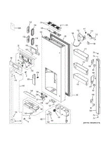 Dispenser Door parts for Ge Refrigerator CFE28TSHPSS from AppliancePartsPros.com