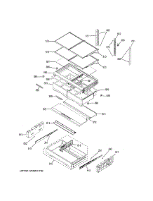 Fresh Food Shelves parts for Ge Refrigerator GFE28GSKHSS from AppliancePartsPros.com