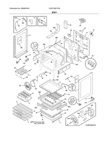 Body parts for Frigidaire Range CGEF3062TDA from AppliancePartsPros.com