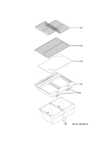 Fresh Food Shelves parts for Ge Refrigerator GTS16DTHLRBB from AppliancePartsPros.com