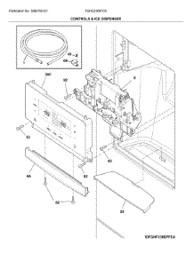 Dispenser parts for Frigidaire Refrigerator FGHD2368TD5 from AppliancePartsPros.com