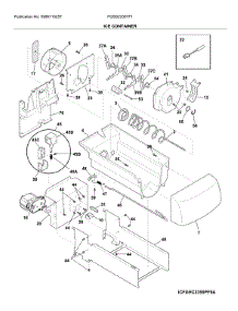 Ice Container parts for Frigidaire Refrigerator FGSS2335TF1 from AppliancePartsPros.com