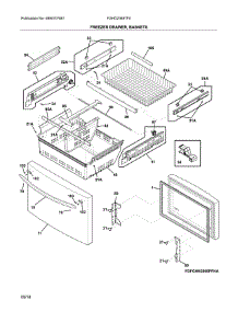 Freezer Door parts for Frigidaire Refrigerator FGHD2368TF5 from AppliancePartsPros.com