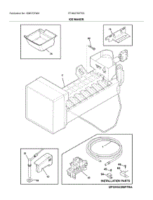 Ice Maker parts for Frigidaire Refrigerator FFHN2750TS3 from AppliancePartsPros.com