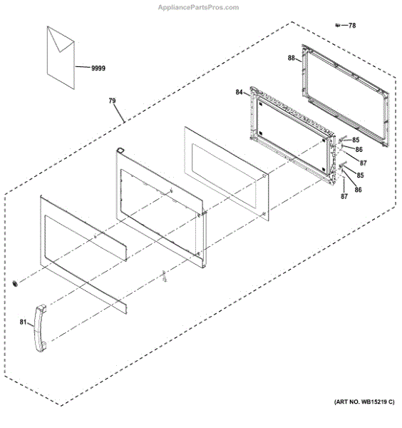 Ge Wb15x10279 Handle Asm Bb (ap5790518) - Appliancepartspros.com