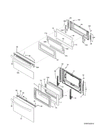 Doors parts for Kenmore Range 790.75429411 (79075429411, 790 75429411) from AppliancePartsPros.com