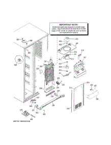 Freezer Section parts for Ge Refrigerator GSS25CSHHCSS from AppliancePartsPros.com