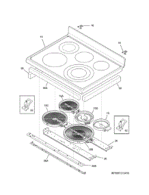 Main Top parts for Kenmore Range 790.97313411 (79097313411, 790 97313411) from AppliancePartsPros.com