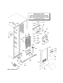 Freezer Section parts for Ge Refrigerator GSE25HGHJHBB from AppliancePartsPros.com