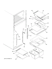 Fresh Food Shelves parts for Ge Refrigerator GTE18ISHKRSS from AppliancePartsPros.com