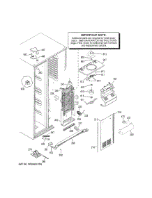 Freezer Section parts for Ge Refrigerator GSS25GGHGCWW from AppliancePartsPros.com