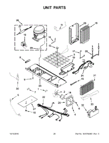 Unit Parts parts for Kenmore Refrigerator 106.51772510 (10651772510, 106 51772510) from AppliancePartsPros.com