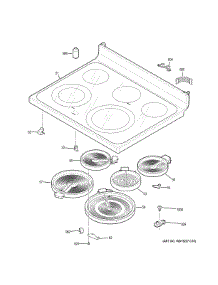 Cooktop parts for Ge Range JB860FJ7DS from AppliancePartsPros.com