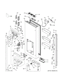 Dispenser Door parts for Ge Refrigerator CYE22USHJSS from AppliancePartsPros.com