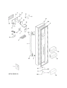 Freezer Door parts for Ge Refrigerator GSE23GGKECBB from AppliancePartsPros.com