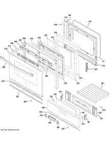 Door & Drawer Parts parts for Ge Range JGBS30DEK2BB from AppliancePartsPros.com