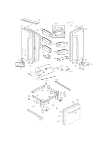 Door Parts parts for Kenmore Refrigerator 795.74025410 (79574025410, 795 74025410) from AppliancePartsPros.com